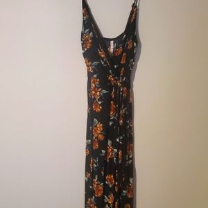 Black Floral Jumpsuit